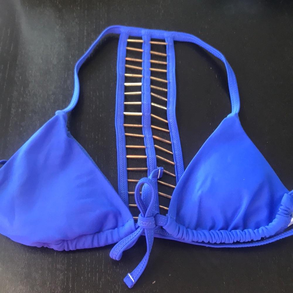 Blue Bikini Top